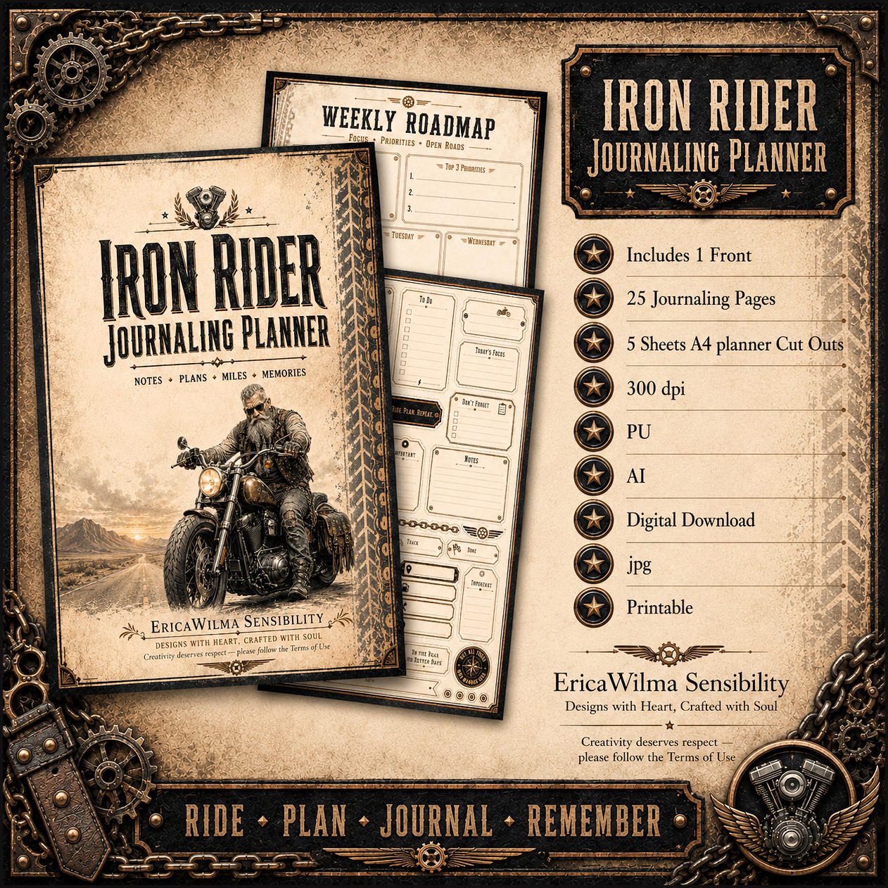 (image for) EW AI Iron Rider - Journling Planner 2026